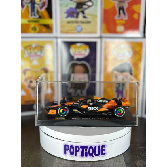 F1 McLaren MCL38 Lando Norris # 4 with Helmet (2024) Die-Cast Metal 1:43 - Picture 5 of 7